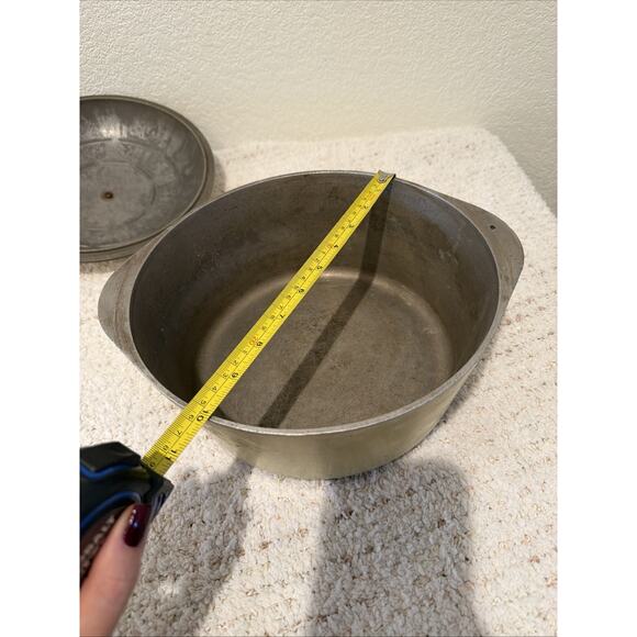 Vintage CLUB Yellow Gold Cast Aluminum 7 Quart Dutch Oven Stock Pot With Lid - Picture 7 of 7